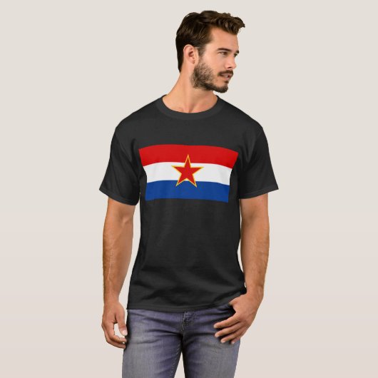 Sozialistisches Republik- Kroatienflaggen-Shirt T-Shirt (Vorne ganz)