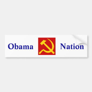 Sozialistisches schlichtes Obama Autoaufkleber