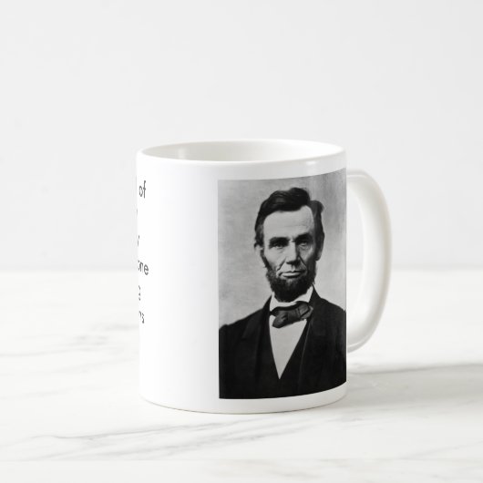Sozialistisches Zitat Abraham Lincolns Kaffeetasse (VorderseiteRechts)