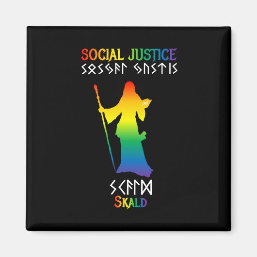 Sozialjustiz Skald Magnet (Vorne)