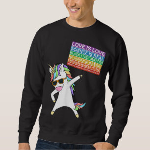 Sozialjustiz Unicorum Protest Frauen Gleichberecht Sweatshirt