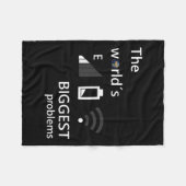 Sozialkritik Nuklearer Power - Umweltschutz Fleecedecke (Vorderseite (Horizontal))