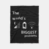 Sozialkritik Nuklearer Power - Umweltschutz Fleecedecke (Vorderseite)