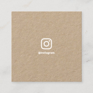 Sozialmedien Instagram Kraftpapier des minimalen Telefonnummerkarte