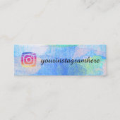 Sozialmedien Instagram Mini Visitenkarte (Vorderseite)