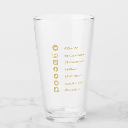 SOZIALMEDIEN - JUGENDINSTAGRAMM-EINFLUSS GLAS (Vorderseite)