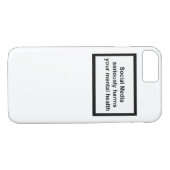 Sozialmedien schädigt ernsthaft Ihre psychischen Case-Mate iPhone Hülle (Rückseite (Horizontal))