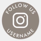 Sozialmedienpaket Runder Aufkleber (Vorderseite)