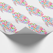 Sozialmedium-Kommunikations-Sprache-Blase Geschenkpapier (Ecke)