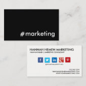 Sozialmedium-Marketing Visitenkarte (Vorne/Hinten)