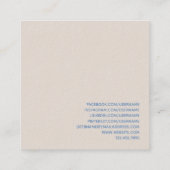 Sozialmedium-Marketings-Geschäfts-Karte Quadratische Visitenkarte (Rückseite)