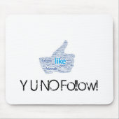 Sozialmedium-Mausunterlage Mousepad (Vorne)