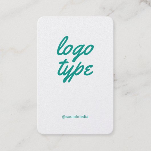 Sozialmedium-Minimalistische Visitenkarte (Vorderseite)