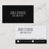 Sozialmedium-Spezialisten-Visitenkarten Visitenkarte (Vorne/Hinten)