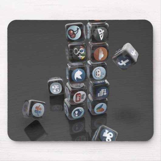 Sozialmedium-Überlastungs-Mausunterlage Mousepad (Vorne)