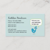 Sozialmedium-Vernetzungs-Karten Visitenkarte (Vorderseite)