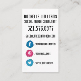 Sozialmedium-Visitenkarten Visitenkarte