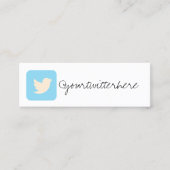 Sozialmediumfarbmoderne modische Visitenkarte (Vorderseite)