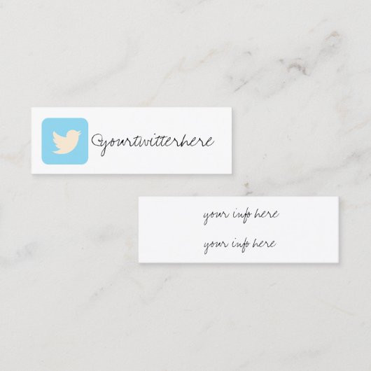 Sozialmediumfarbmoderne modische Visitenkarte (Vorne/Hinten)