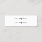 Sozialmediumfarbmoderne modische Visitenkarte (Rückseite)