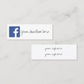 Sozialmediumfarbmoderne modische Visitenkarte (Vorne/Hinten)