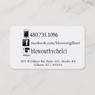 Sozialmediumhaar-Stylistkarte Visitenkarte