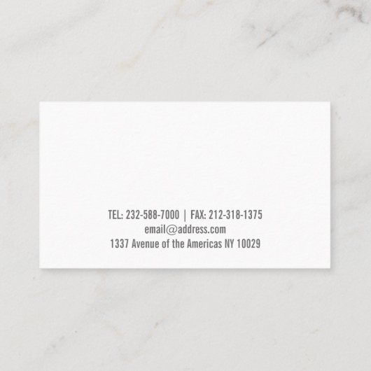 Sozialmediumikonenschablone Visitenkarte (Rückseite)