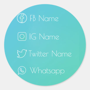 Sozialnetz cool! runder aufkleber