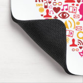 Sozialnetz-Herz Mousepad (Ecke)