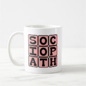 Sozialopath, Jerky Individual Kaffeetasse (Links)