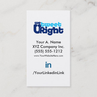 Sozialprofil Business Card WTURiteB 2.0 vertfbak Visitenkarte