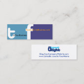 Sozialprofil-Visitenkarte tf 2,0 Bck TwUrt Upgr Mini Visitenkarte (Vorne/Hinten)