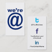 Sozialprofil-Visitenkarte tfl2.0b Wer@bl tflbak Visitenkarte (Vorne/Hinten)