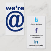 Sozialprofil-Visitenkarte tfl 2,0 Wer@bl tflbak Visitenkarte (Vorne/Hinten)