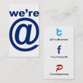 Sozialprofil-Visitenkarte tfP 2,0 Wer@b tfPbak Visitenkarte (Vorne/Hinten)