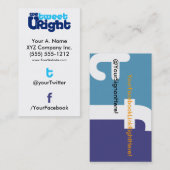 Sozialprofil-Visitenkarte WTURite 2.0 vertTWFB Visitenkarte (Vorne/Hinten)