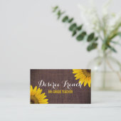 Sozialsonnenblume-Leinwand-Lehrer der medium-| Visitenkarte (Stehend Vorderseite)