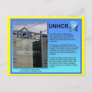 Sozialstudien, UNHCR, Genf Postkarte