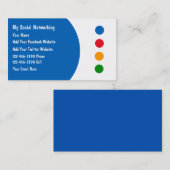 Sozialvernetzungs-Visitenkarten Visitenkarte (Vorne/Hinten)