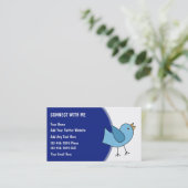 Sozialvernetzungs-Visitenkarten Visitenkarte (Stehend Vorderseite)