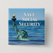 Sozialversicherung gerettet button (Vorderseite)