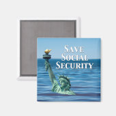 Sozialversicherung gerettet magnet (Vorderseite/Rückseite)