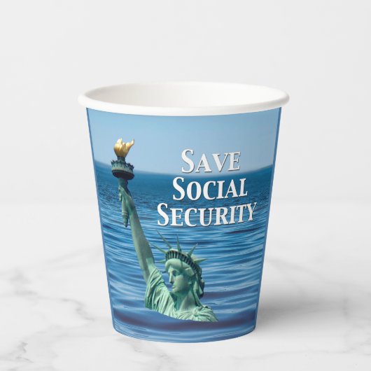 Sozialversicherung gerettet pappbecher (Vorderseite)