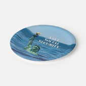 Sozialversicherung gerettet pappteller (Schrägansicht)