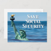 Sozialversicherung gerettet postkarte (Vorne/Hinten)