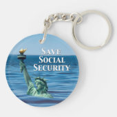 Sozialversicherung gerettet schlüsselanhänger (Rückseite)