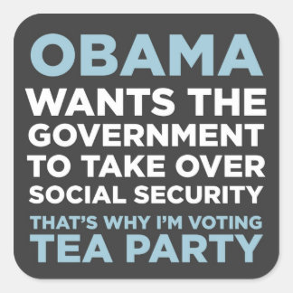 Sozialversicherung Quadratischer Aufkleber