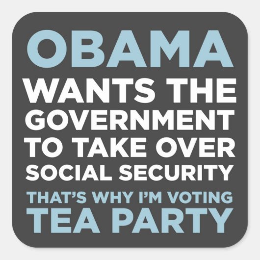 Sozialversicherung Quadratischer Aufkleber (Vorderseite)