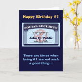 Sozialversicherungskarte - Text ändern Karte (Gelbe Blume)