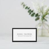 SozialVisitenkarten der medium-Luxe Schwarzes u. Visitenkarte (Stehend Vorderseite)